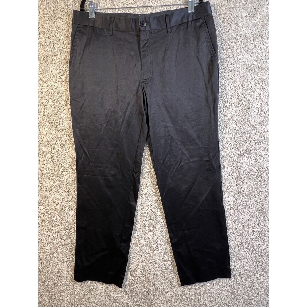 Zara Basic Mens Dress Pants Black Size 38 Straight Casual Work